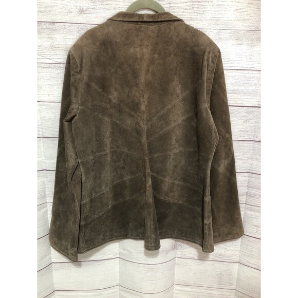 VINTAGE BOB MACKIE “DELLA ROBBIA” EMBROIDERED SUEDE JACKET Fall Pumpkins XL - Picture 6 of 9